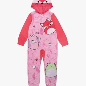 Squishmallows Hooded Blanket Sleeper kids, Comfortable Pajamas, Soft & Cute 10